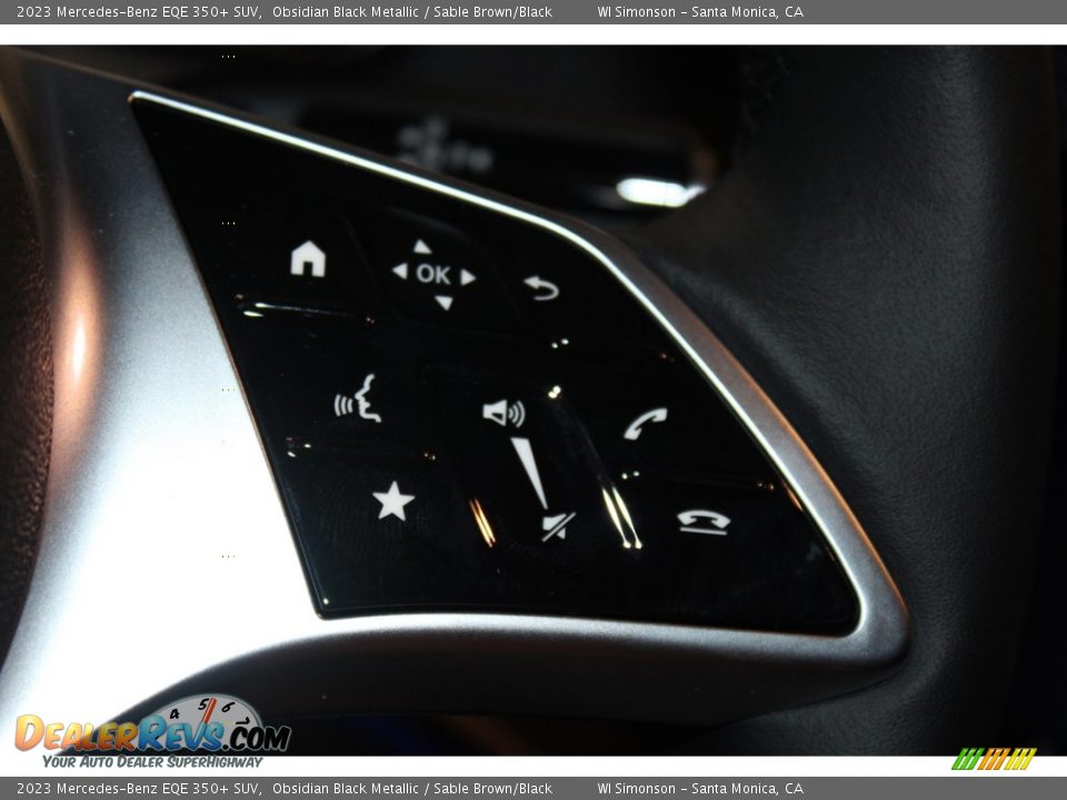 2023 Mercedes-Benz EQE 350+ SUV Obsidian Black Metallic / Sable Brown/Black Photo #16