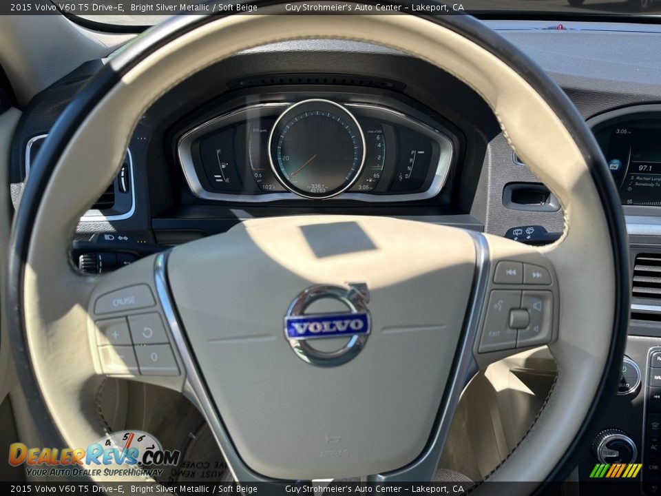 2015 Volvo V60 T5 Drive-E Steering Wheel Photo #8