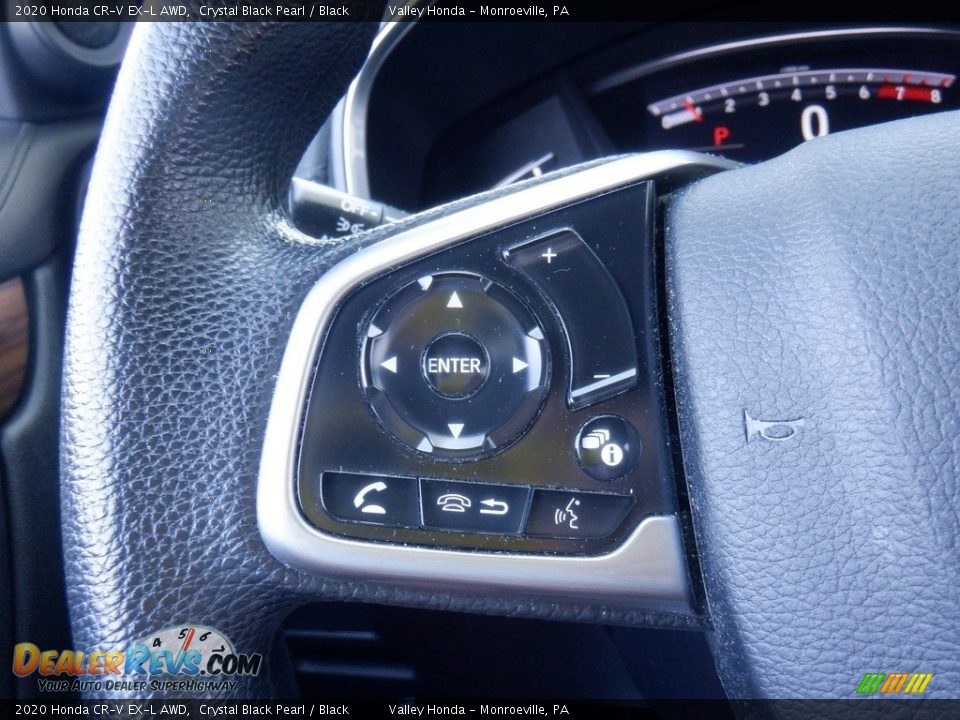 2020 Honda CR-V EX-L AWD Crystal Black Pearl / Black Photo #23