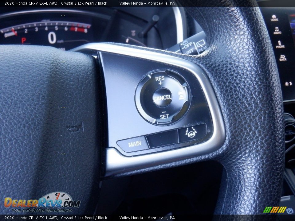 2020 Honda CR-V EX-L AWD Crystal Black Pearl / Black Photo #24