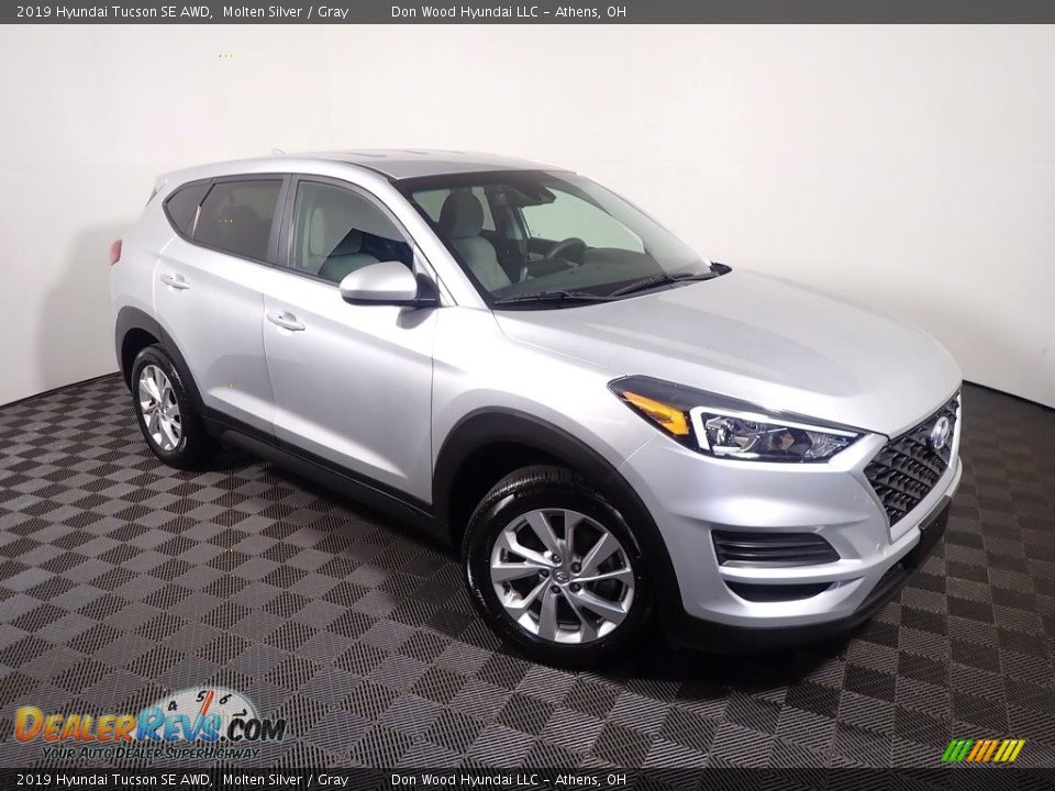 2019 Hyundai Tucson SE AWD Molten Silver / Gray Photo #3