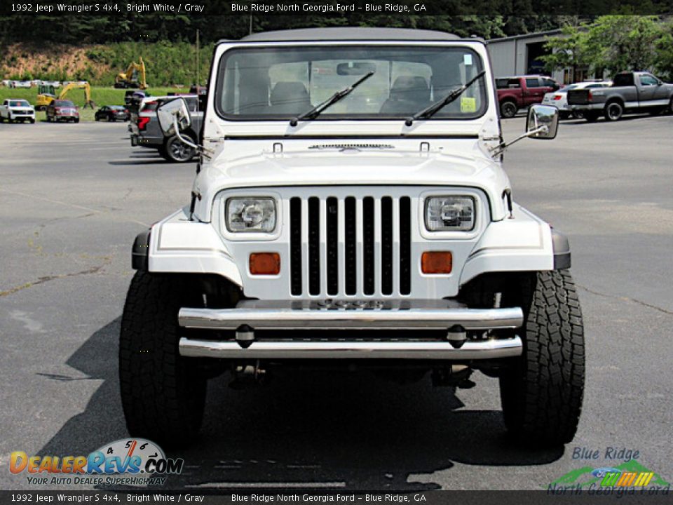 1992 Jeep Wrangler S 4x4 Bright White / Gray Photo #8