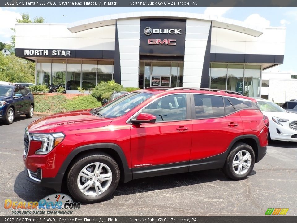 2022 GMC Terrain SLE AWD Cayenne Red Tintcoat / Jet Black Photo #1
