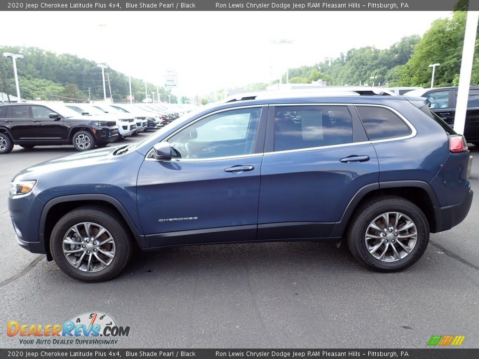 2020 Jeep Cherokee Latitude Plus 4x4 Blue Shade Pearl / Black Photo #2