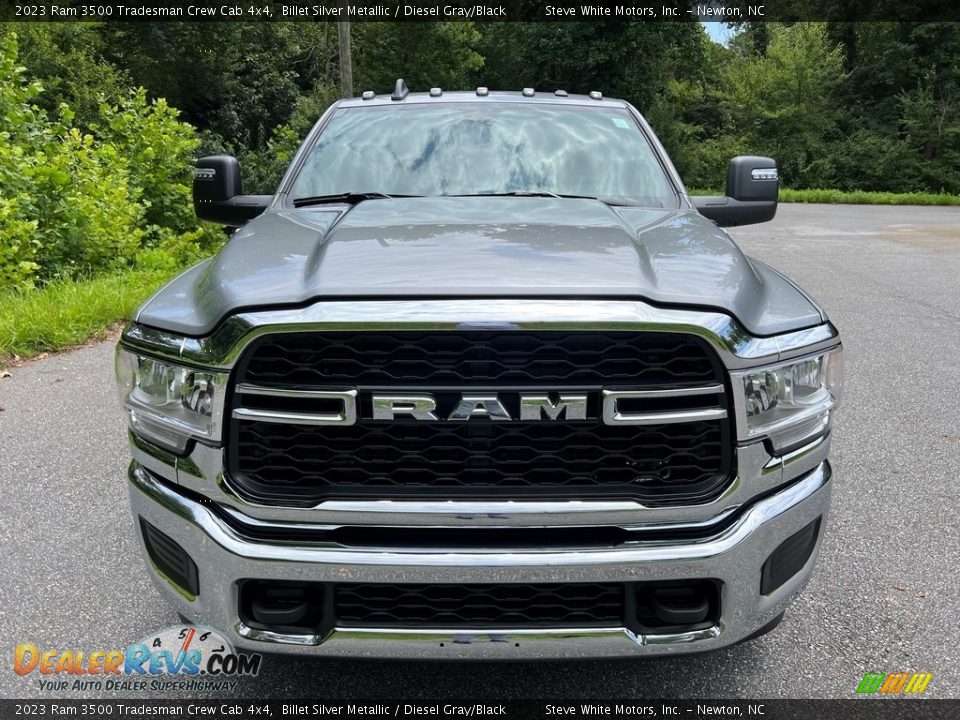 2023 Ram 3500 Tradesman Crew Cab 4x4 Billet Silver Metallic / Diesel Gray/Black Photo #3