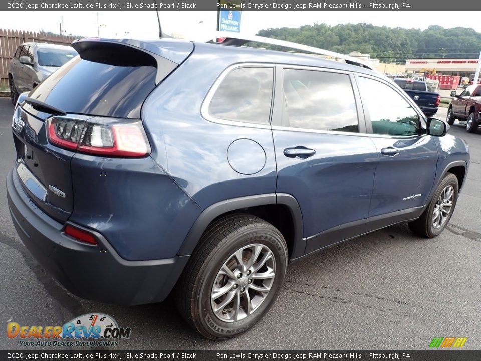 2020 Jeep Cherokee Latitude Plus 4x4 Blue Shade Pearl / Black Photo #6