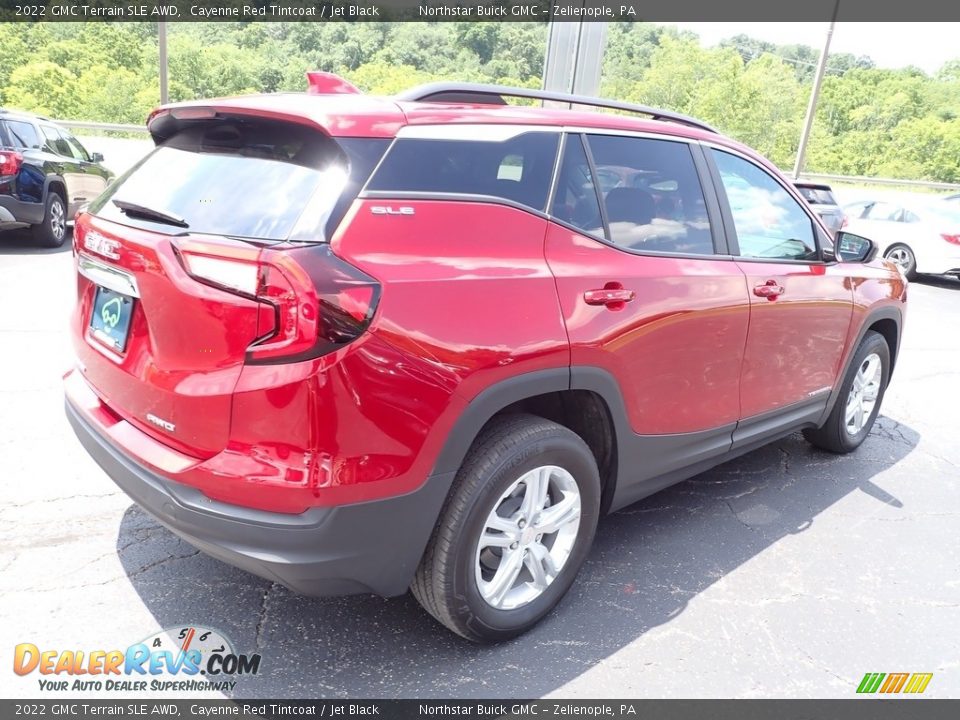 2022 GMC Terrain SLE AWD Cayenne Red Tintcoat / Jet Black Photo #6