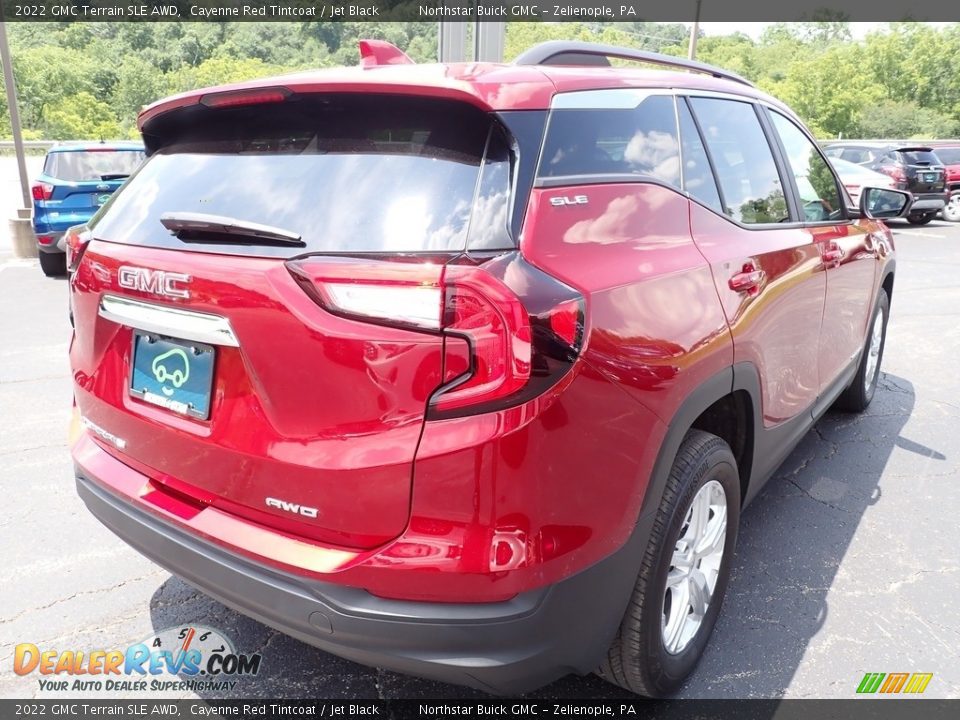 2022 GMC Terrain SLE AWD Cayenne Red Tintcoat / Jet Black Photo #7