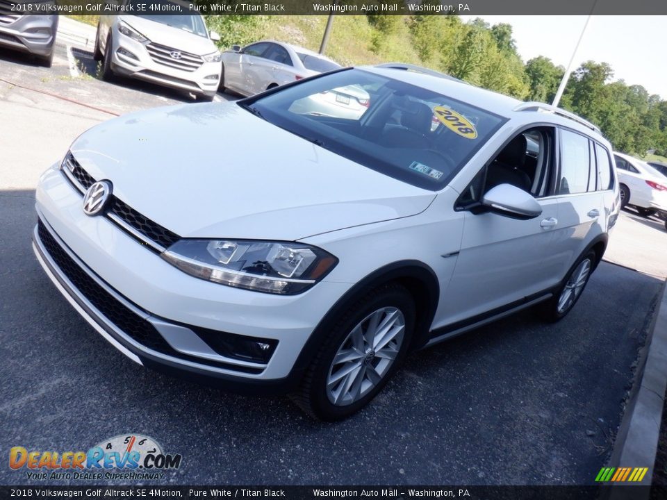 2018 Volkswagen Golf Alltrack SE 4Motion Pure White / Titan Black Photo #6