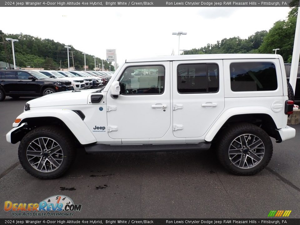 Bright White 2024 Jeep Wrangler 4-Door High Altitude 4xe Hybrid Photo #2