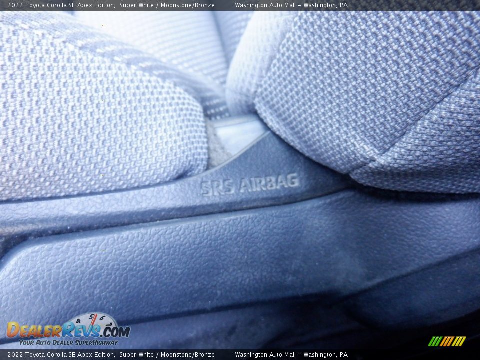 2022 Toyota Corolla SE Apex Edition Super White / Moonstone/Bronze Photo #25