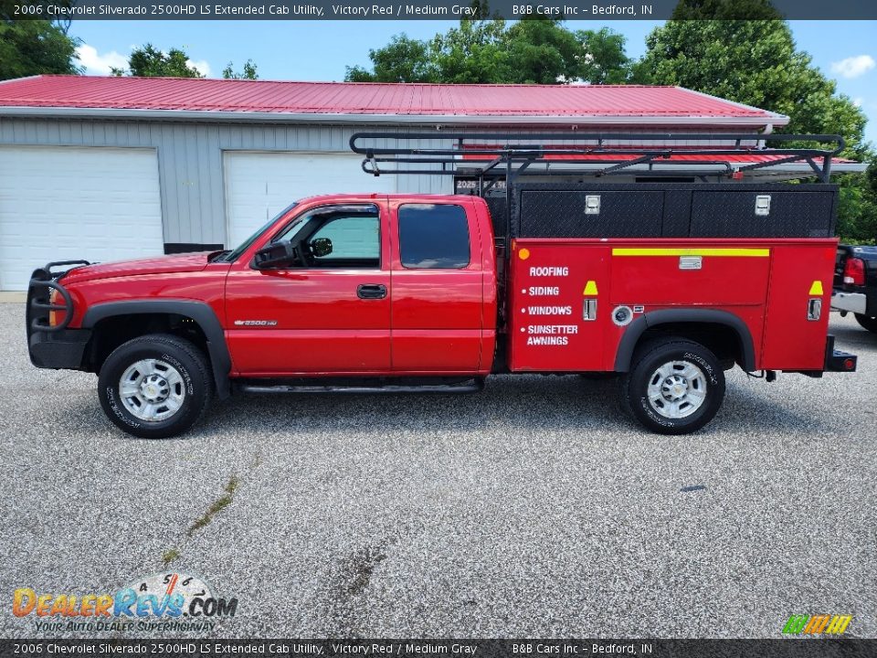 Victory Red 2006 Chevrolet Silverado 2500HD LS Extended Cab Utility Photo #2