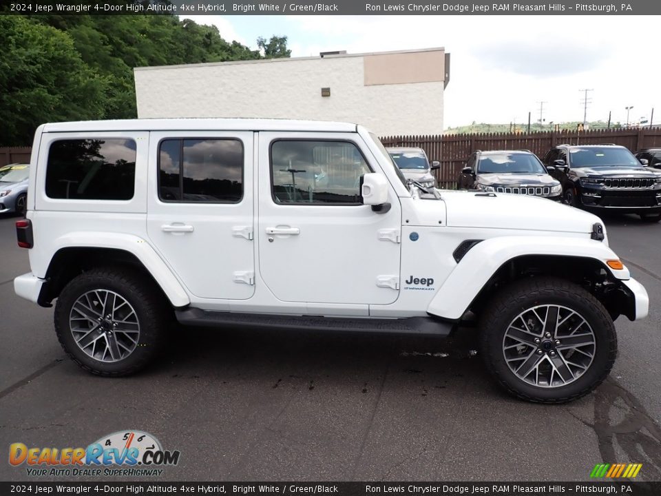 Bright White 2024 Jeep Wrangler 4-Door High Altitude 4xe Hybrid Photo #7