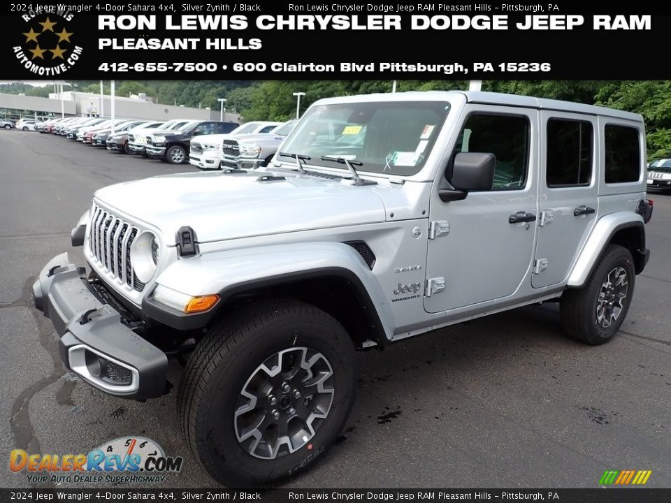 2024 Jeep Wrangler 4-Door Sahara 4x4 Silver Zynith / Black Photo #1