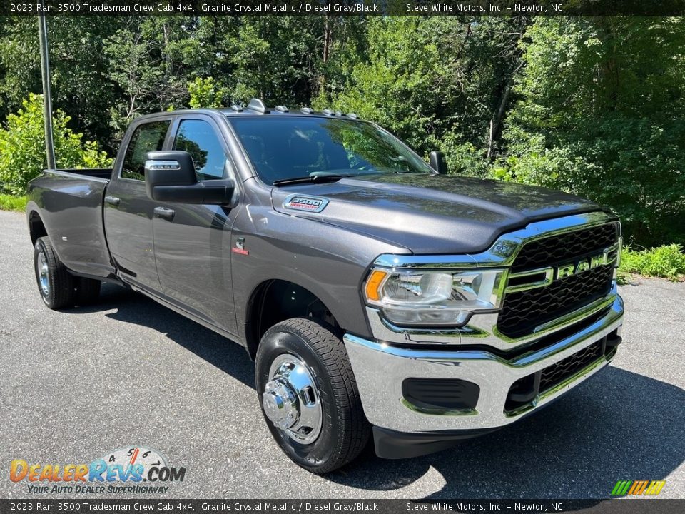 Front 3/4 View of 2023 Ram 3500 Tradesman Crew Cab 4x4 Photo #4