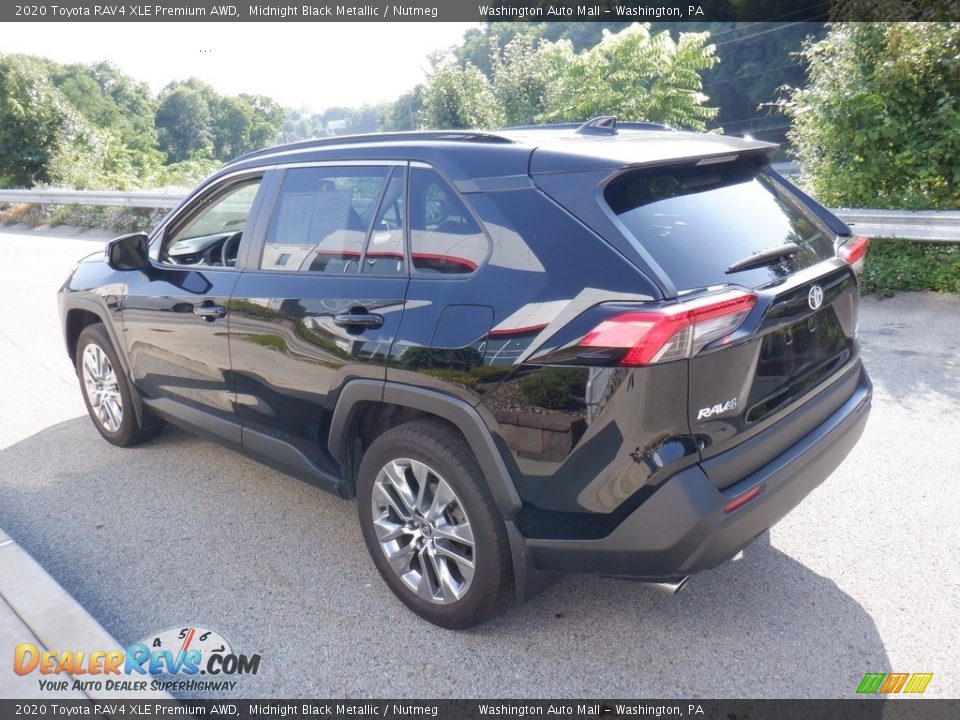 2020 Toyota RAV4 XLE Premium AWD Midnight Black Metallic / Nutmeg Photo #15