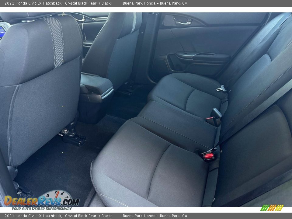 Rear Seat of 2021 Honda Civic LX Hatchback Photo #13