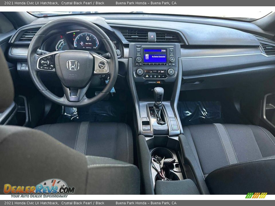 Dashboard of 2021 Honda Civic LX Hatchback Photo #14