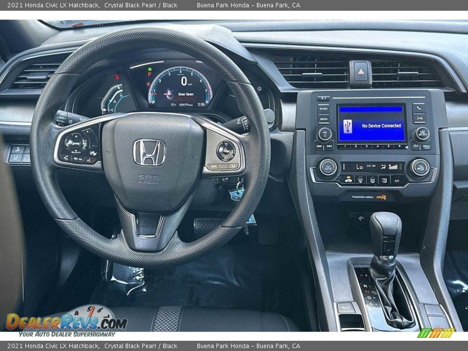 Dashboard of 2021 Honda Civic LX Hatchback Photo #15