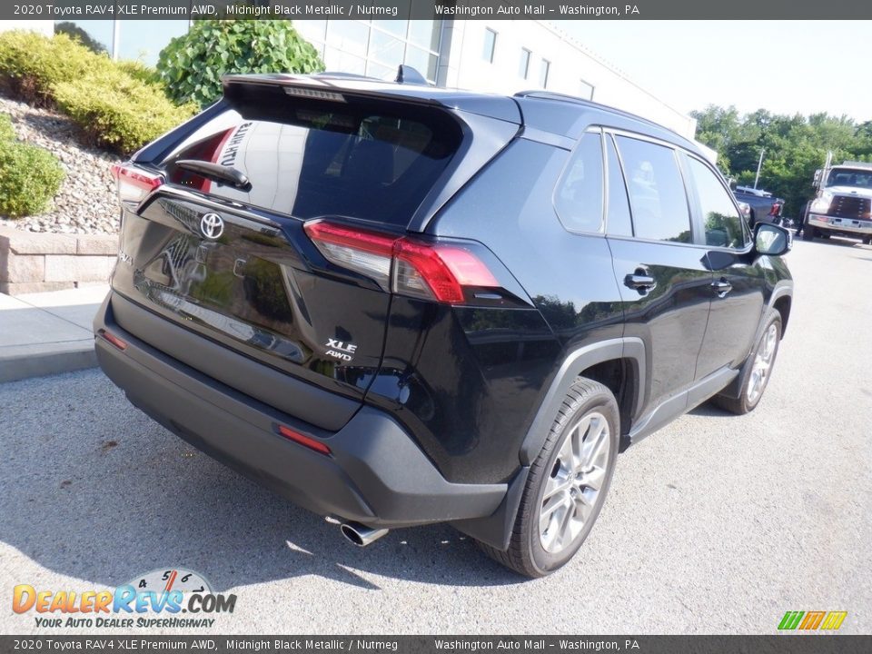 2020 Toyota RAV4 XLE Premium AWD Midnight Black Metallic / Nutmeg Photo #17