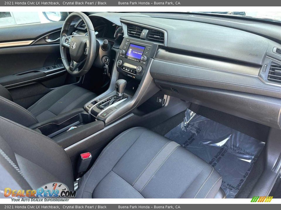 Front Seat of 2021 Honda Civic LX Hatchback Photo #16