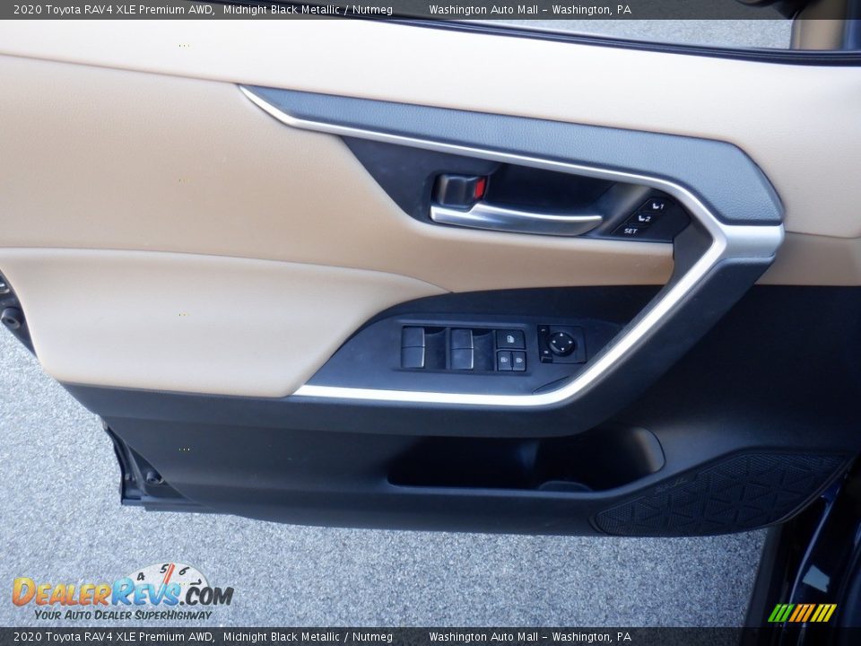 2020 Toyota RAV4 XLE Premium AWD Midnight Black Metallic / Nutmeg Photo #20