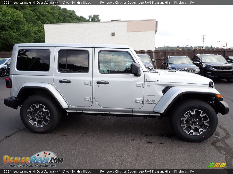 2024 Jeep Wrangler 4-Door Sahara 4x4 Silver Zynith / Black Photo #7