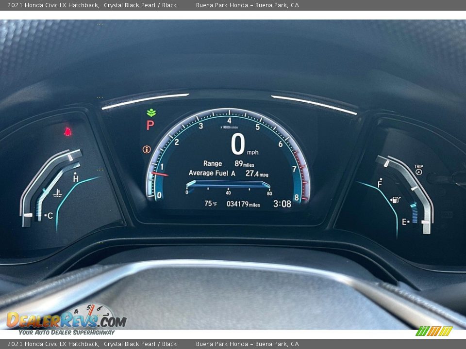 2021 Honda Civic LX Hatchback Gauges Photo #26