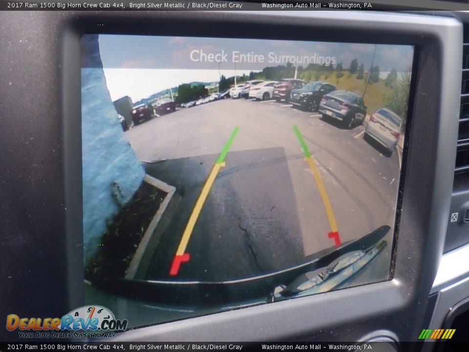 2017 Ram 1500 Big Horn Crew Cab 4x4 Bright Silver Metallic / Black/Diesel Gray Photo #24