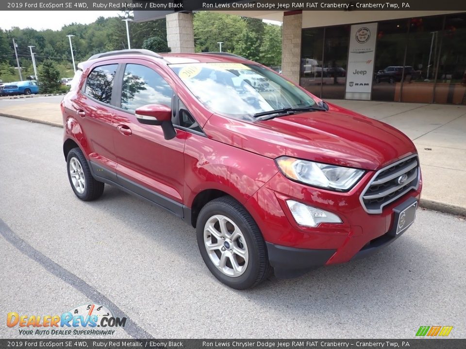 2019 Ford EcoSport SE 4WD Ruby Red Metallic / Ebony Black Photo #2