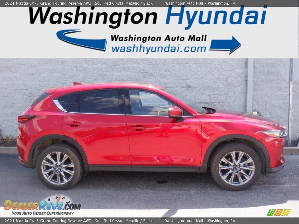 2021 Mazda CX-5 Grand Touring Reserve AWD Soul Red Crystal Metallic / Black Photo #2