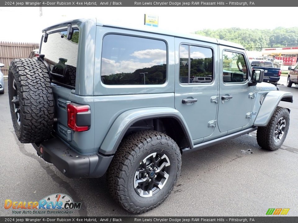 2024 Jeep Wrangler 4-Door Rubicon X 4xe Hybrid Anvil / Black Photo #7