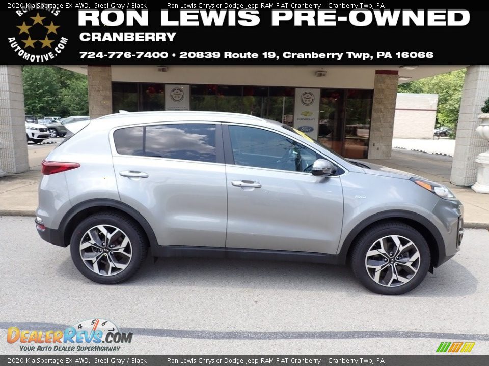 2020 Kia Sportage EX AWD Steel Gray / Black Photo #1