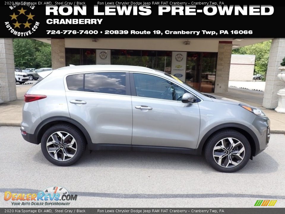 2020 Kia Sportage EX AWD Steel Gray / Black Photo #1