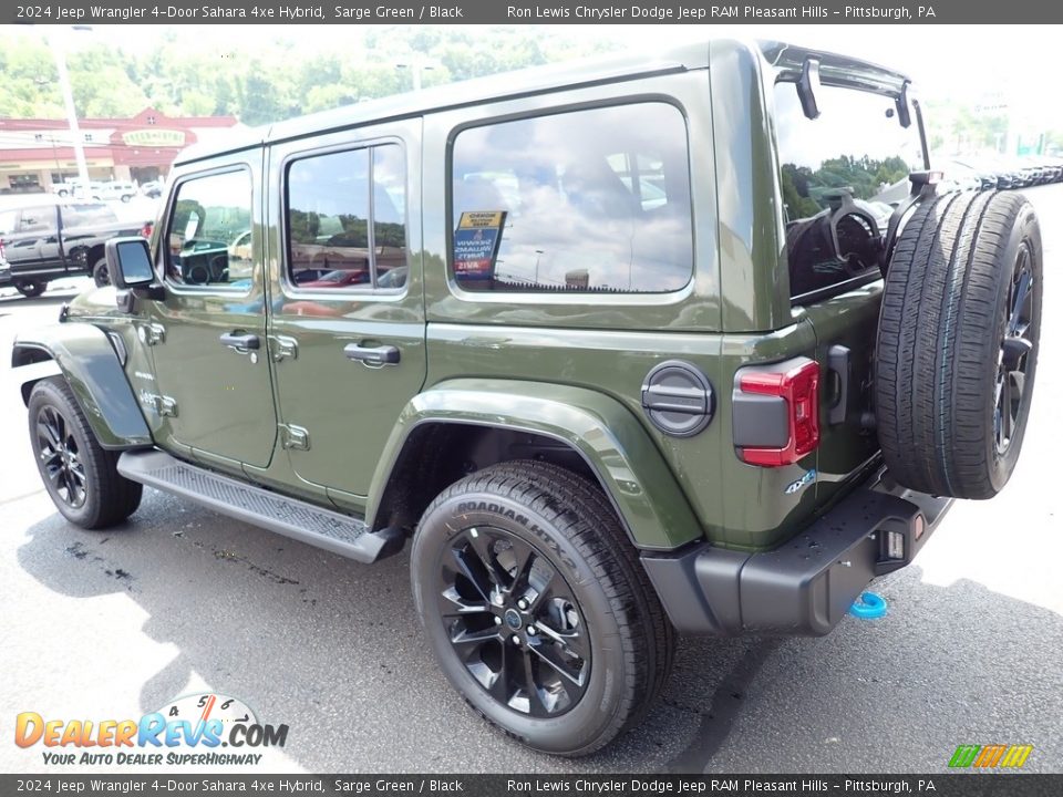 2024 Jeep Wrangler 4-Door Sahara 4xe Hybrid Sarge Green / Black Photo #3