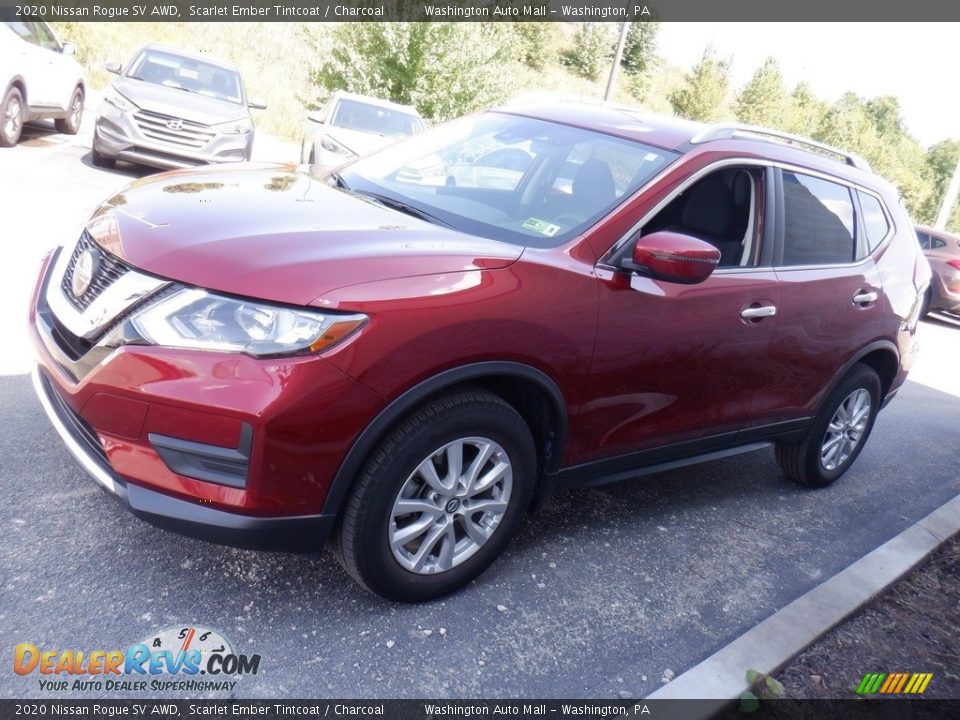 2020 Nissan Rogue SV AWD Scarlet Ember Tintcoat / Charcoal Photo #4