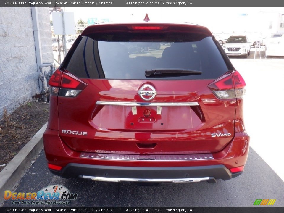 2020 Nissan Rogue SV AWD Scarlet Ember Tintcoat / Charcoal Photo #6