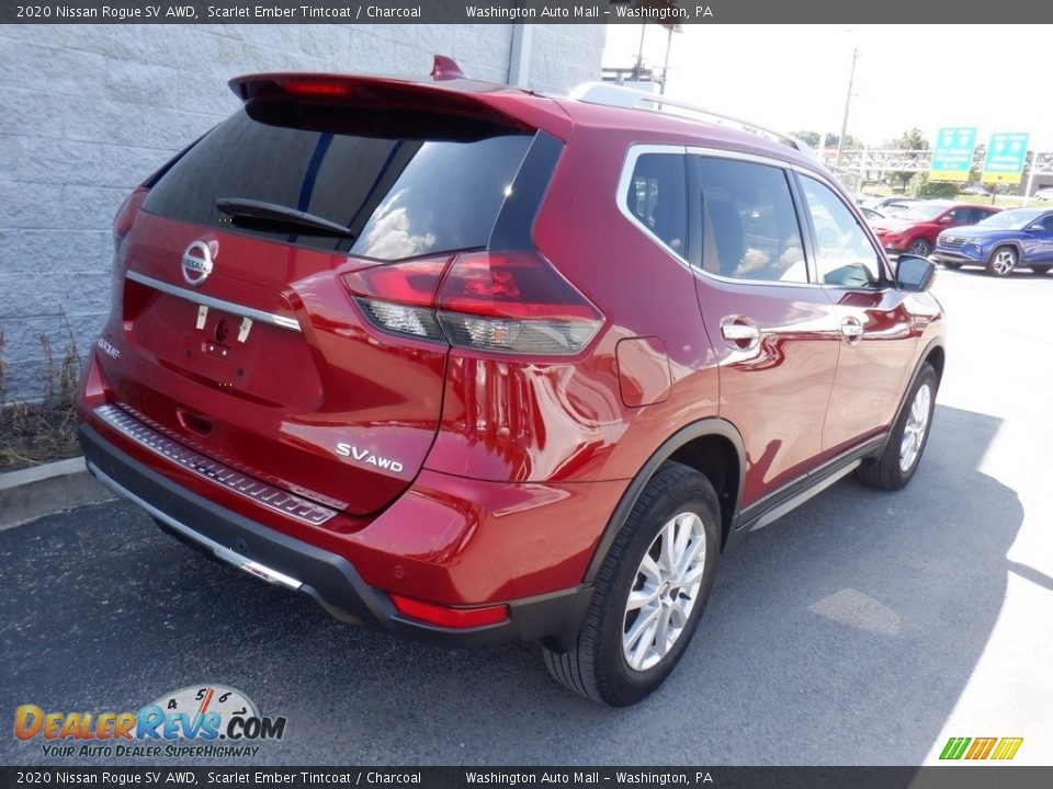 2020 Nissan Rogue SV AWD Scarlet Ember Tintcoat / Charcoal Photo #7