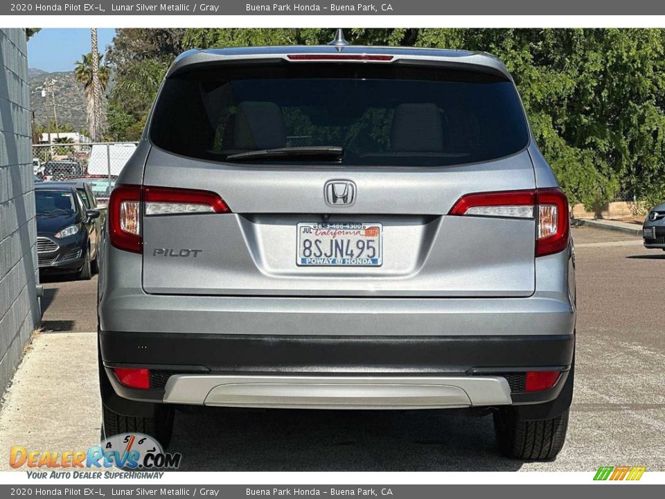 2020 Honda Pilot EX-L Lunar Silver Metallic / Gray Photo #4