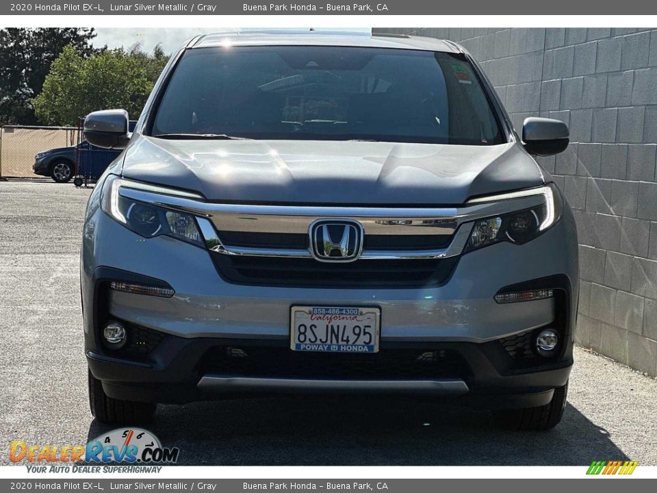 2020 Honda Pilot EX-L Lunar Silver Metallic / Gray Photo #8