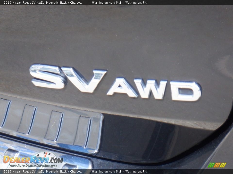2019 Nissan Rogue SV AWD Magnetic Black / Charcoal Photo #8