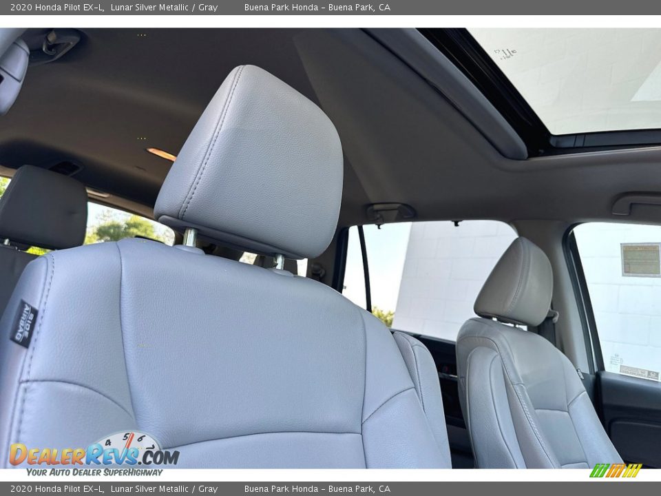 2020 Honda Pilot EX-L Lunar Silver Metallic / Gray Photo #17