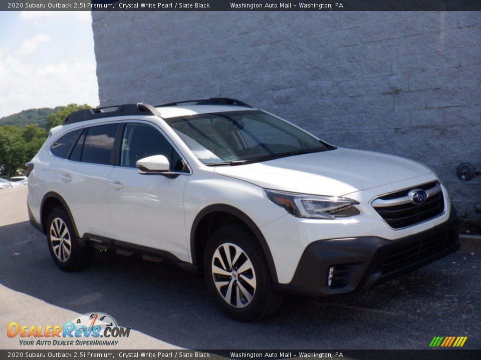 2020 Subaru Outback 2.5i Premium Crystal White Pearl / Slate Black Photo #1