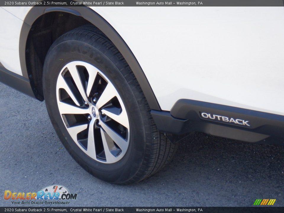 2020 Subaru Outback 2.5i Premium Crystal White Pearl / Slate Black Photo #3