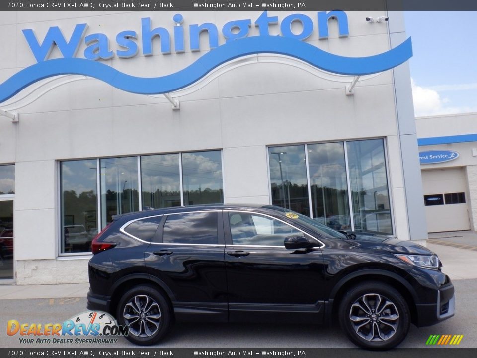 2020 Honda CR-V EX-L AWD Crystal Black Pearl / Black Photo #1
