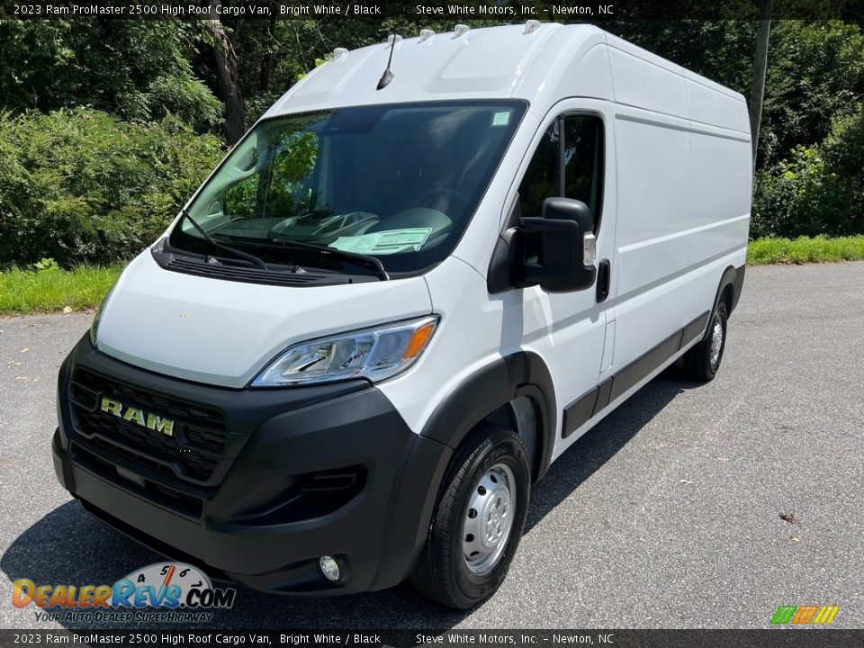 2023 Ram ProMaster 2500 High Roof Cargo Van Bright White / Black Photo #2