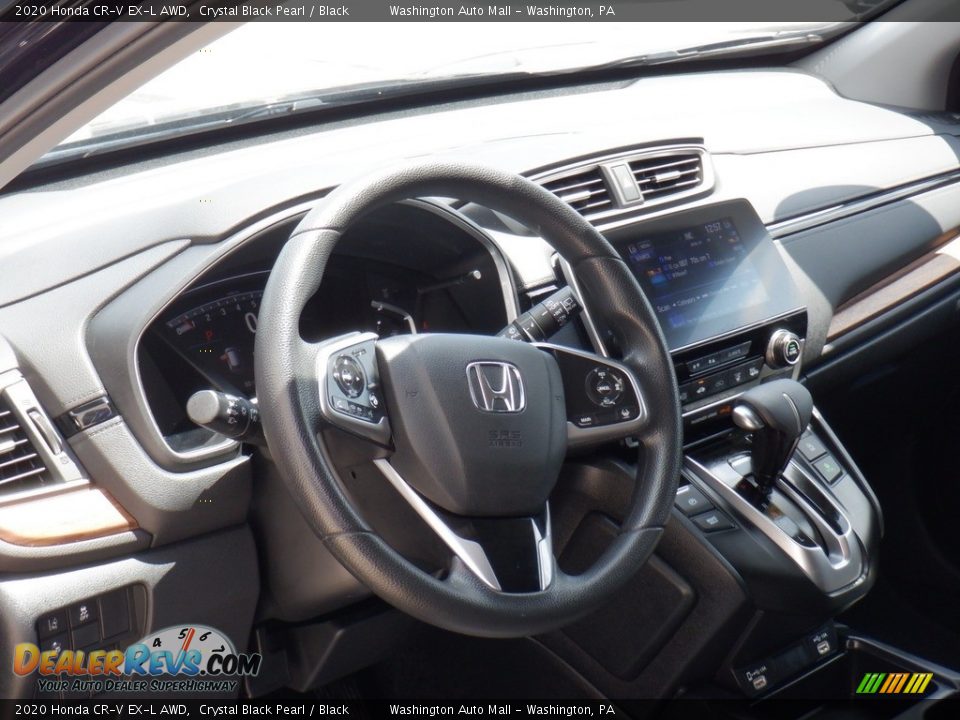 2020 Honda CR-V EX-L AWD Crystal Black Pearl / Black Photo #7