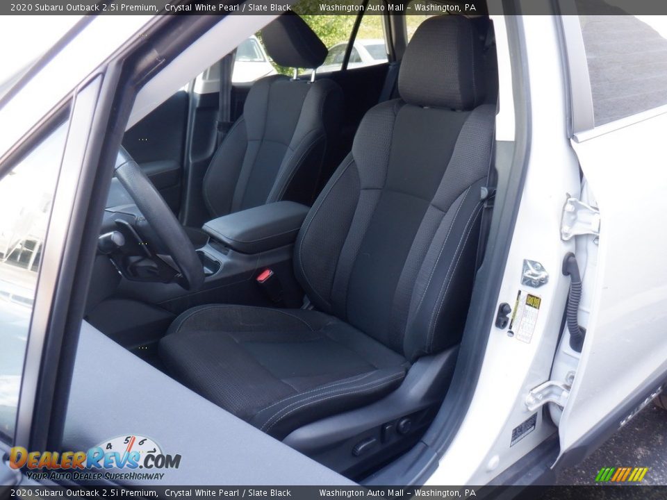 2020 Subaru Outback 2.5i Premium Crystal White Pearl / Slate Black Photo #11