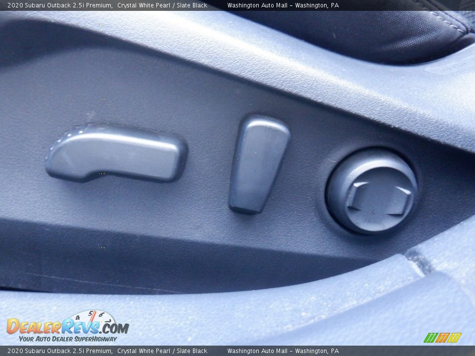 2020 Subaru Outback 2.5i Premium Crystal White Pearl / Slate Black Photo #12