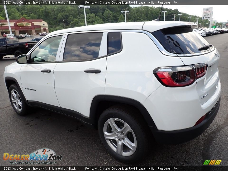 2023 Jeep Compass Sport 4x4 Bright White / Black Photo #3